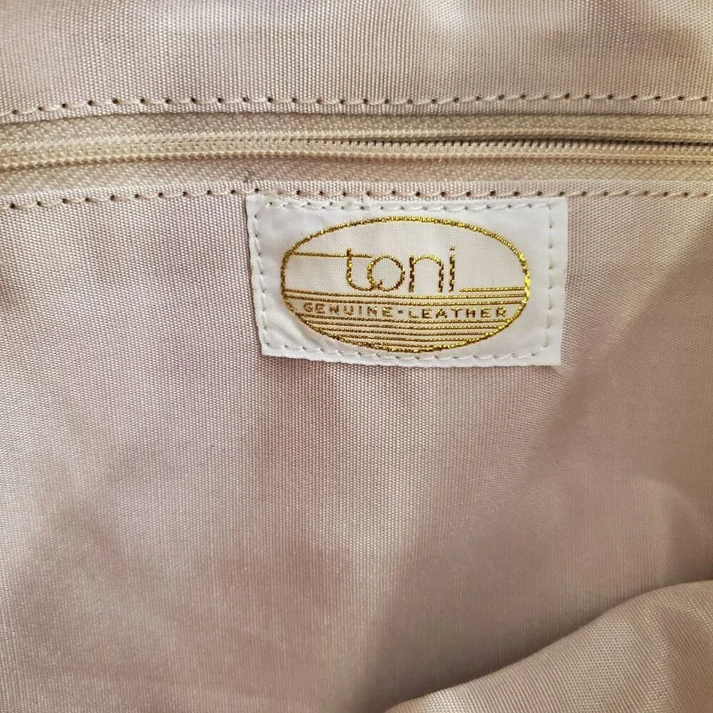 VINTAGE Toni Leather Clutch Tan